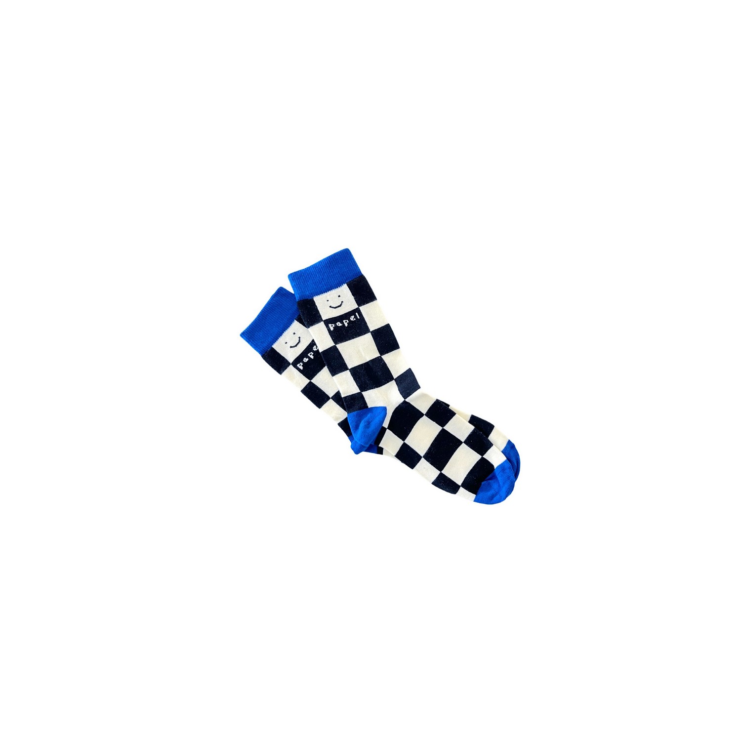 blue chess socks