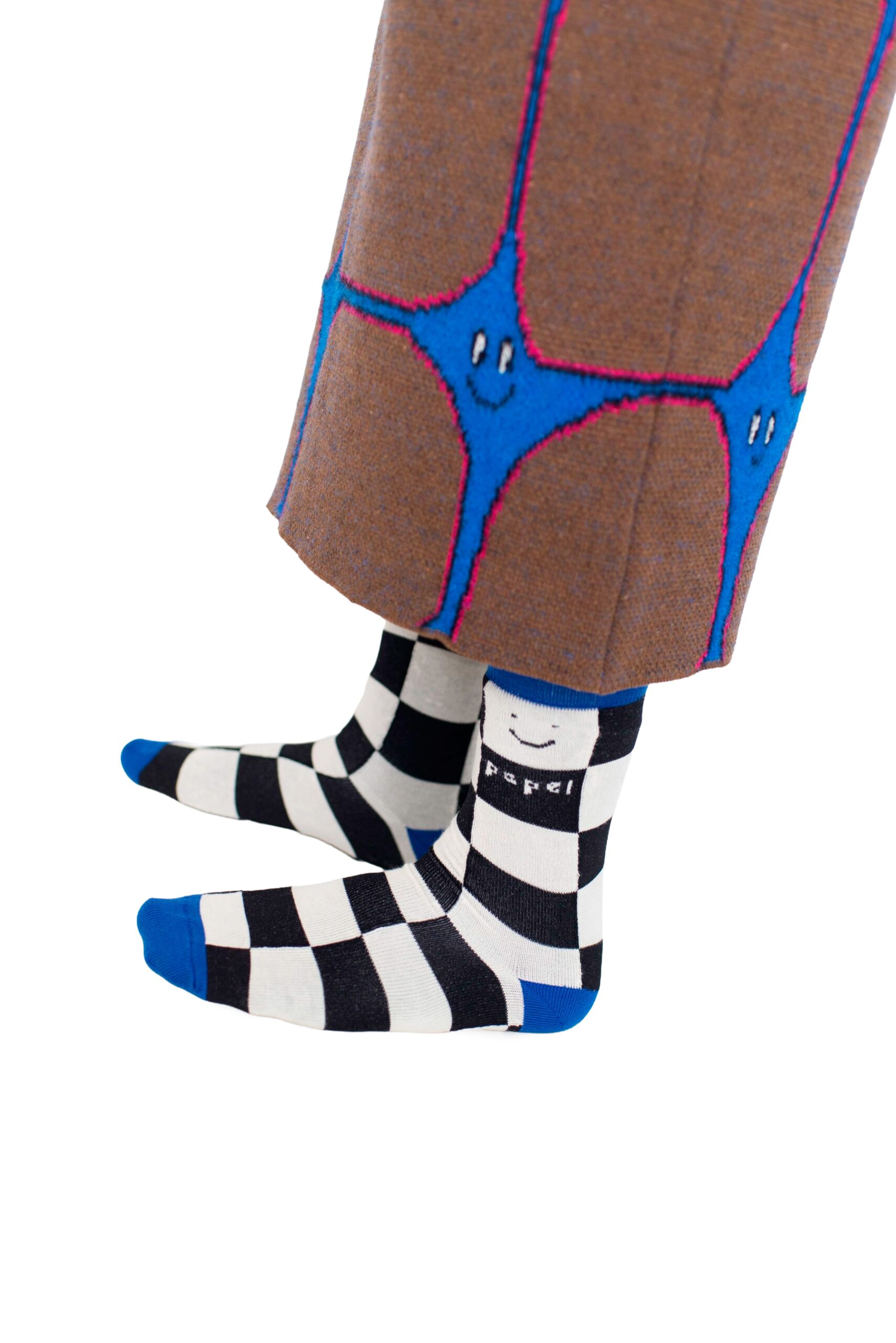 blue chess socks - Image 2